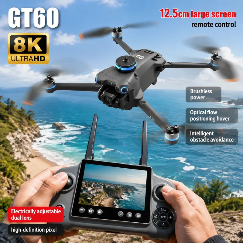 Drone Kit Long Range - НОВЫЙ мини-дрон GT60 с двумя камерами,